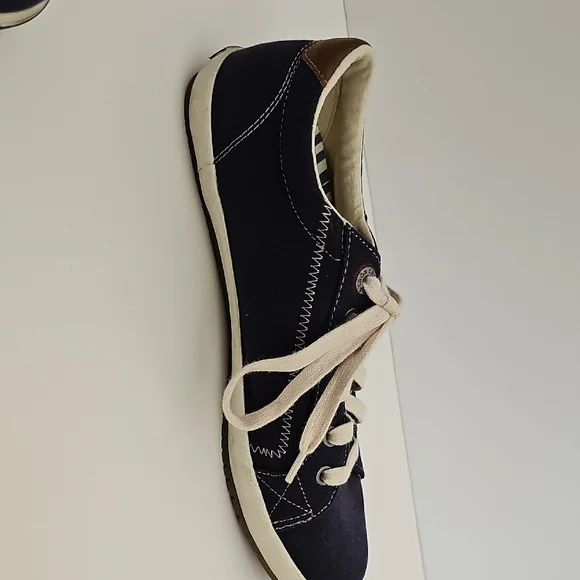 Taos Footwear Starburst Navy Blue and White Sneakers Size 9.5 - Picture 10 of 13